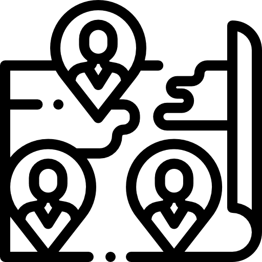 Pin map point interface region icon Pin map point interface region icon