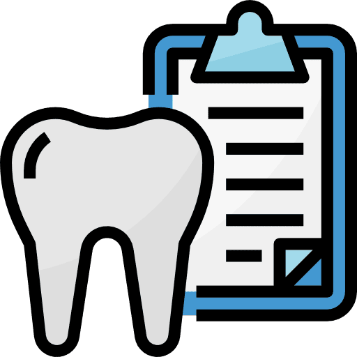 Dental records dentist dental icon