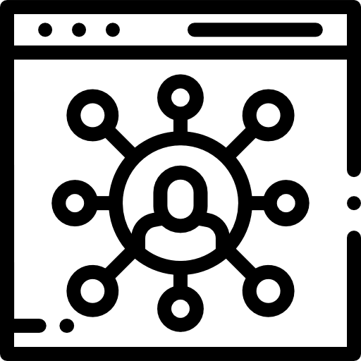 Social media social network browser avatar icon Social media social network browser avatar icon