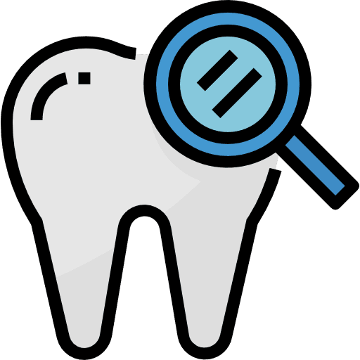 Dental care dentist tools tooth dental care icon