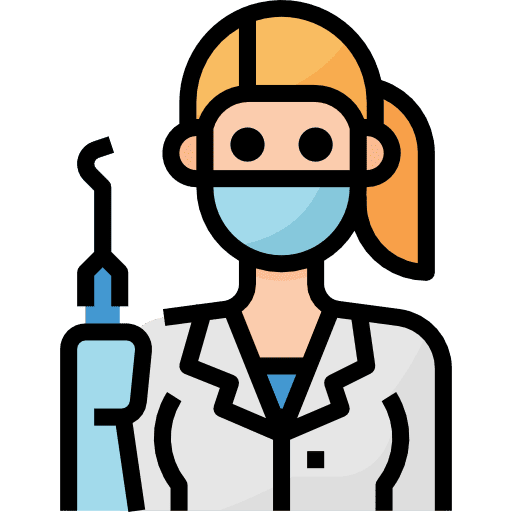 Dentist job healthcare and medical user icon Dentist job healthcare and medical user icon