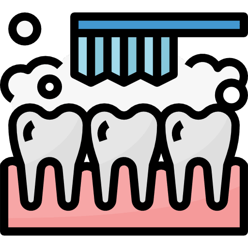 Tooth cleaning teeth tooth brush tooth cleaning icon Tooth cleaning teeth tooth brush tooth cleaning icon