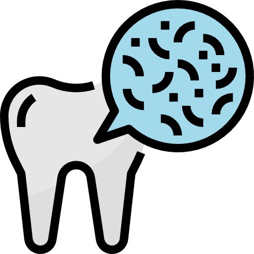 Bacteria premolar odontology healthcare and medical icon Bacteria premolar odontology healthcare and medical icon