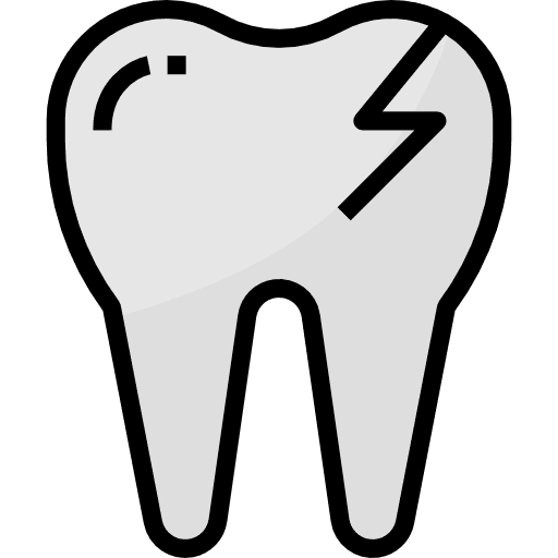 Broken tooth dentist tooth premolar icon Broken tooth dentist tooth premolar icon