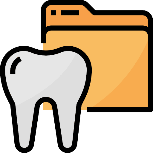 Dental records dental medical icon Dental records dental medical icon