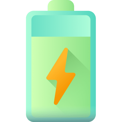 Battery battery level energy storage battery status icon