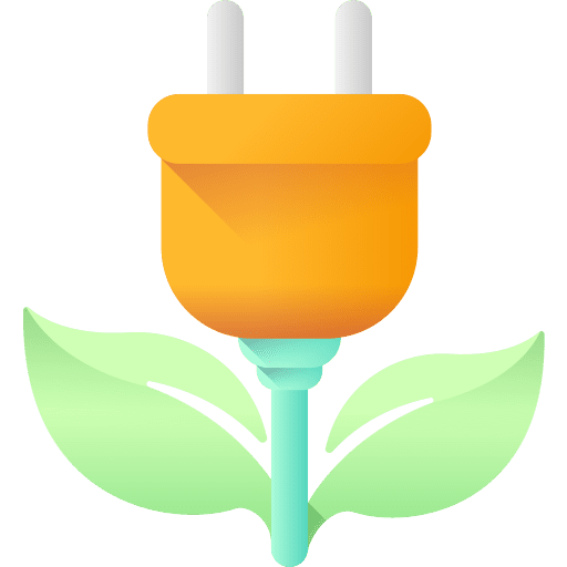 Eco energy power energy charging icon