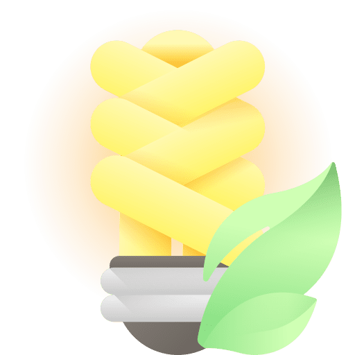 Eco light ecology and environment sustainability friendly icon