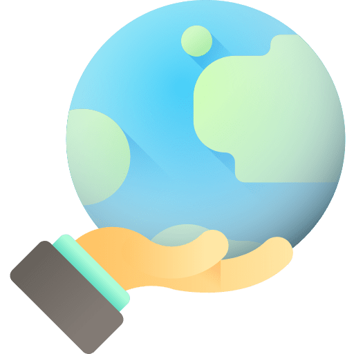 Planet world nature globe icon
