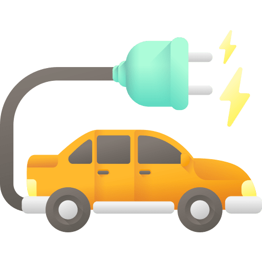 Electric car hybrid ecology and environment electric vehicle icon