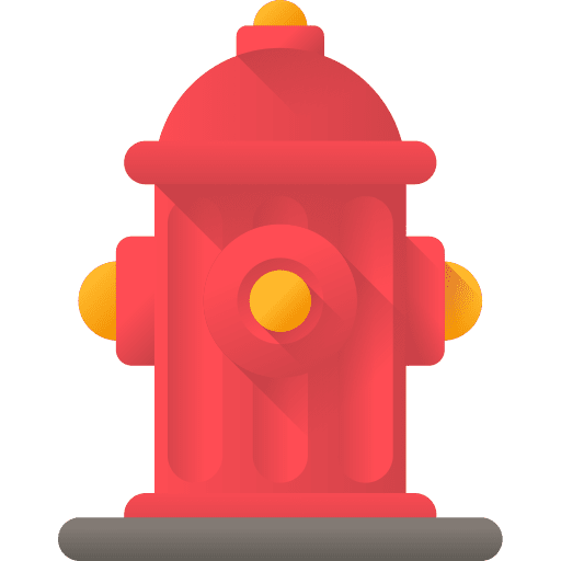 Hydrant firefighter firefighting security icon