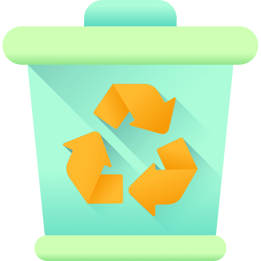 Recycle can bin recycling bin icon