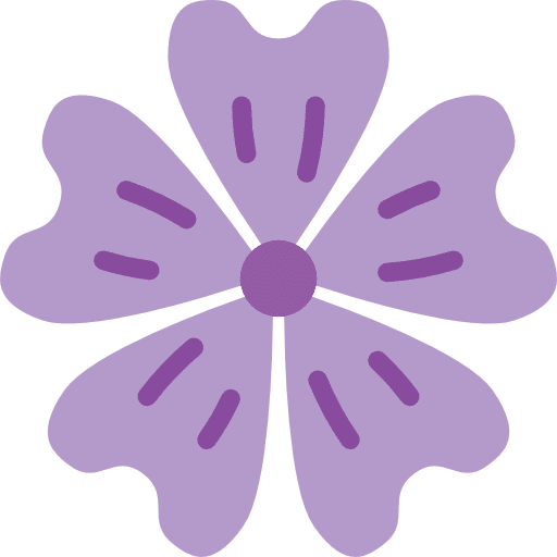 Mallow flower mallow floral icon