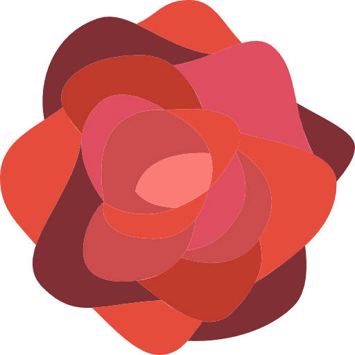 Rose floral rose nature icon