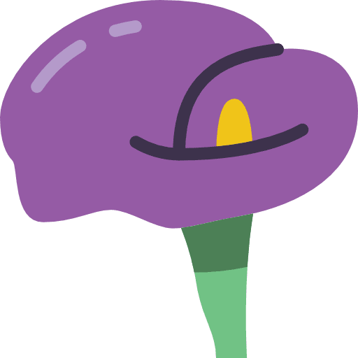 Arum floral farming and gardening blossom icon