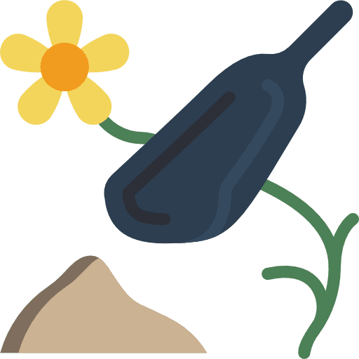 Powder botanical natural powder icon