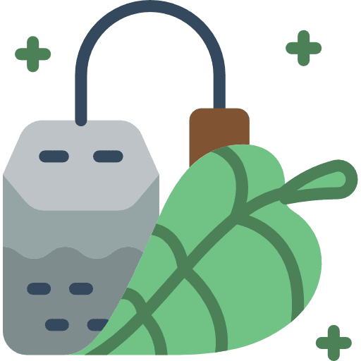 Teabag natural properties aroma icon