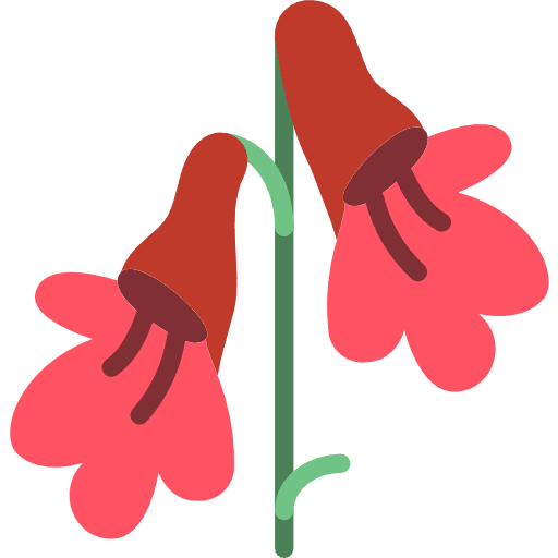 Gesneriad nature farming and gardening blossom icon