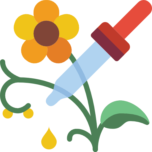 Herbal medicine drop drugs icon