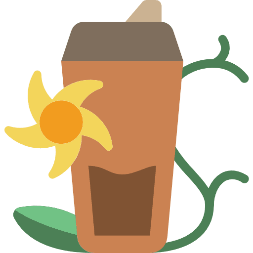 Infusion flower beverage tea icon
