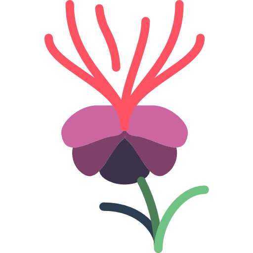 Melastome nature floral farming and gardening icon