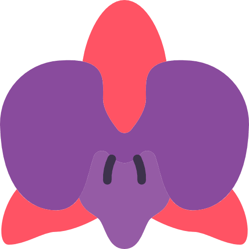 Orchidaceae plant nature botanical icon