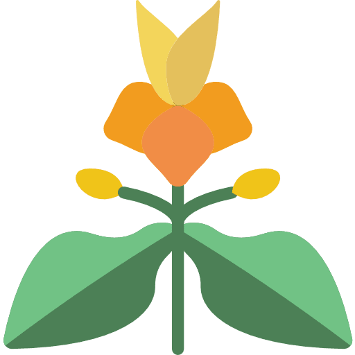 Spurge blossom farming and gardening botanical icon