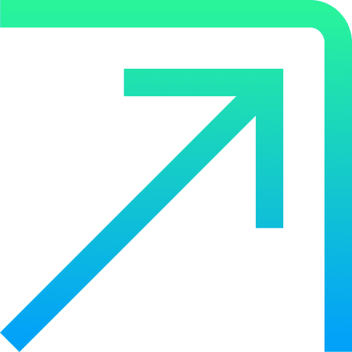 Top right pointer directional arrows icon