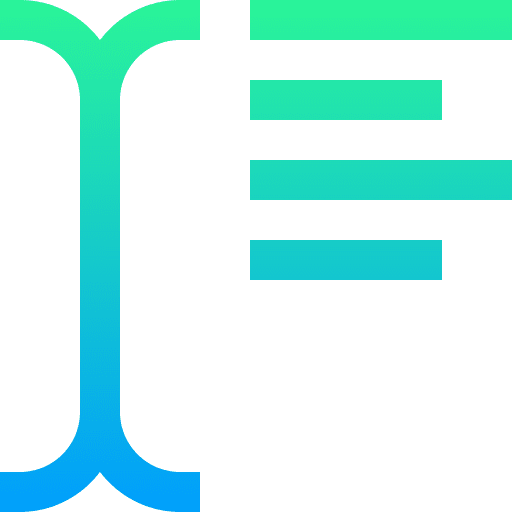 Align text option align text signs icon