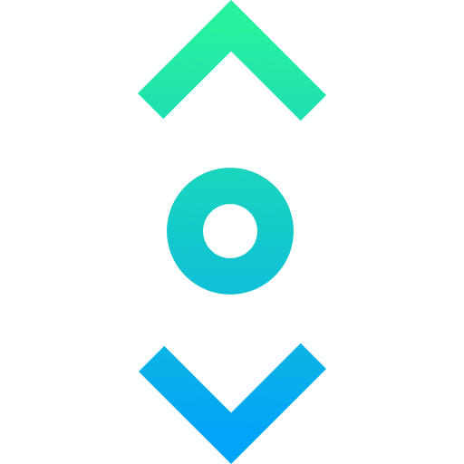 Scroll up computer ui icon