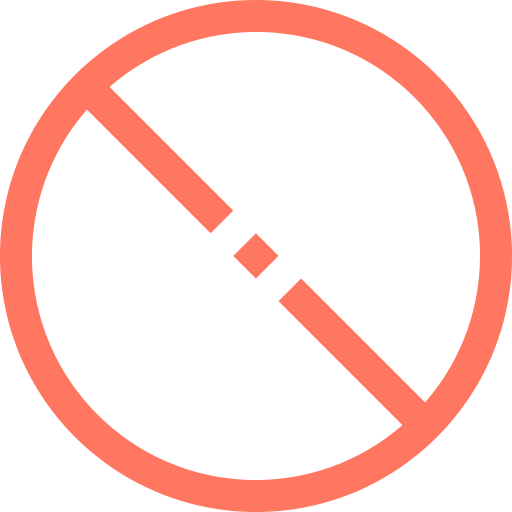 Cancel signs ui prohibited icon