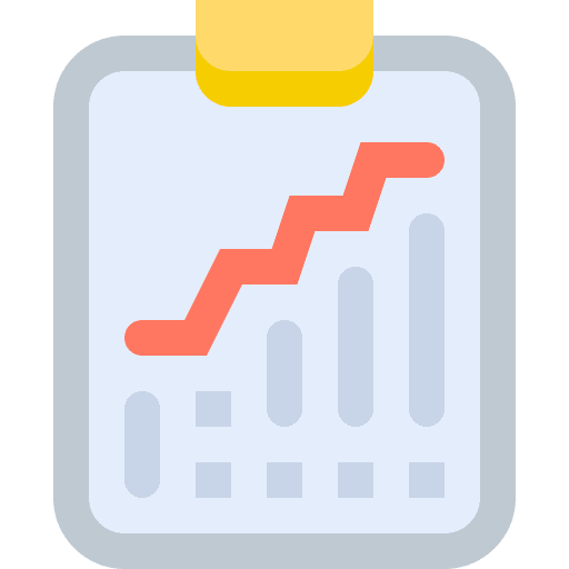 Assessment stats report assessment icon