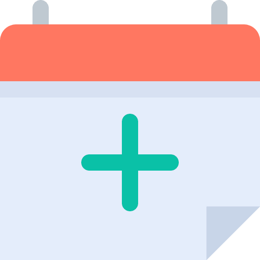 Calendar time and date interface calendar icon