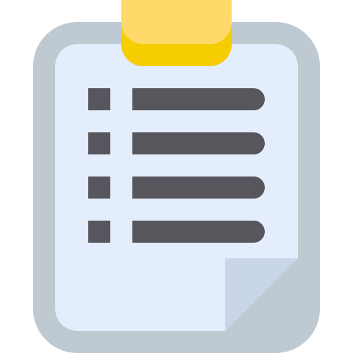 Tasks list clipboard organize icon