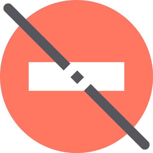 No entry do not enter no entry signaling icon