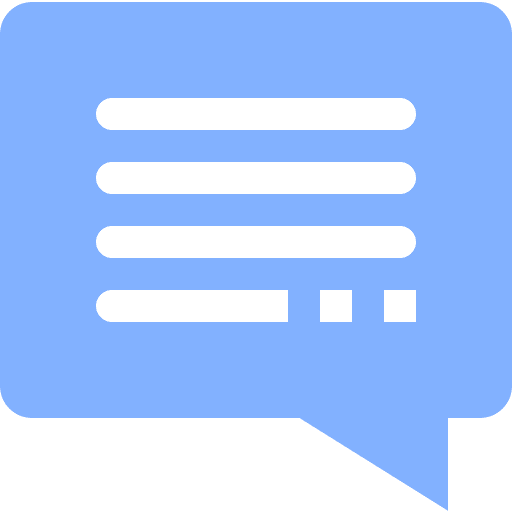 Message chat interface message icon