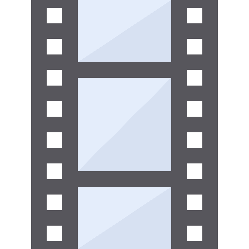 Negative photography theater film icon