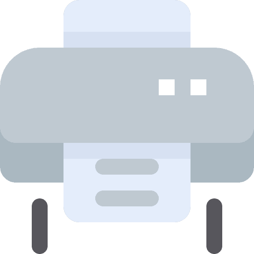 Print paper tools and utensils print icon