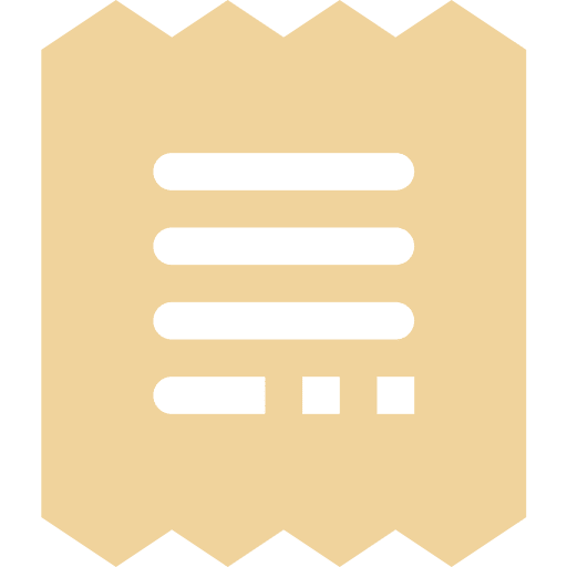 Receipt commerce invoice payment icon