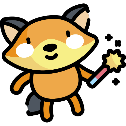 Magic wand graphic designer fox art and design icon Magic wand graphic designer fox art and design icon