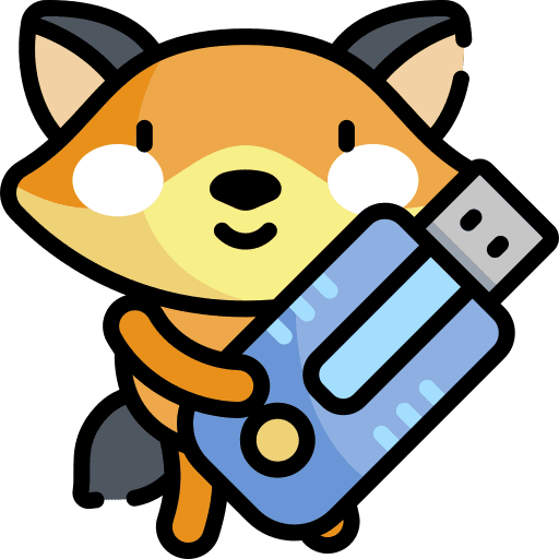 Pendrive electronics fox pendrive icon