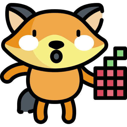 Pixel fox graphic tools art and design icon Pixel fox graphic tools art and design icon