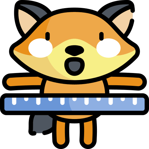 Ruler fox art and design graphic designer icon Ruler fox art and design graphic designer icon