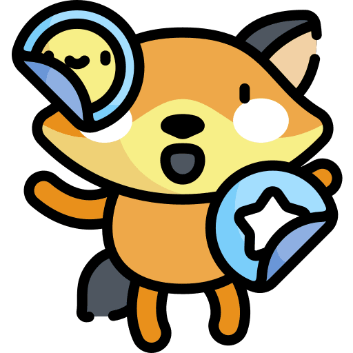 Sticker graphic designer fox art and design icon Sticker graphic designer fox art and design icon