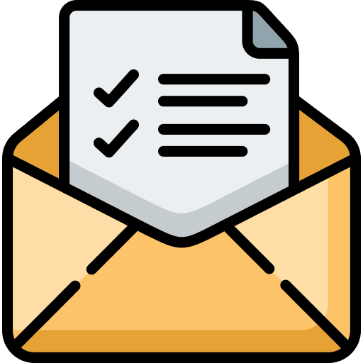 Email passed mails interface icon