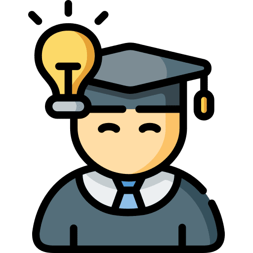Idea idea people graduate icon