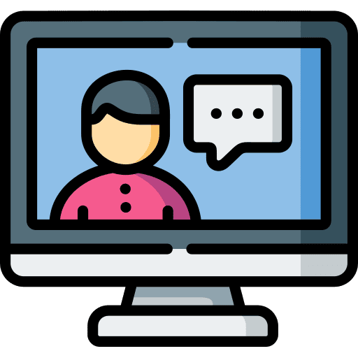 Monitor tv monitor computer screen video call icon