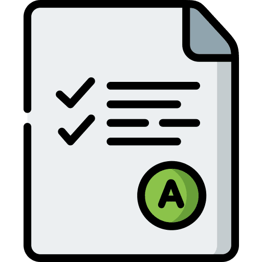Report education score mark icon