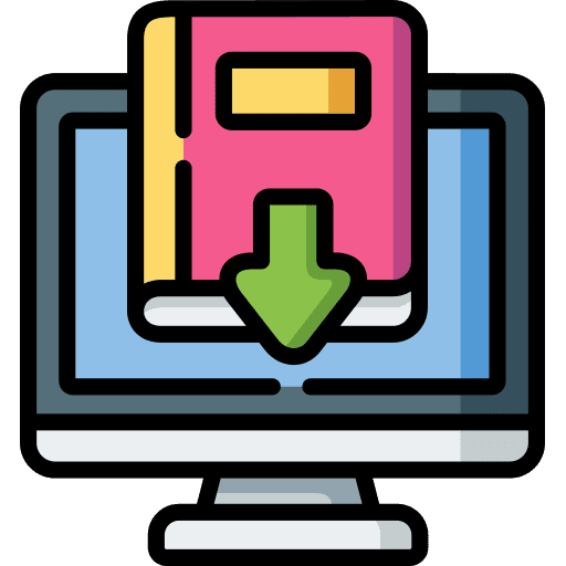 Download downloading library multimedia icon