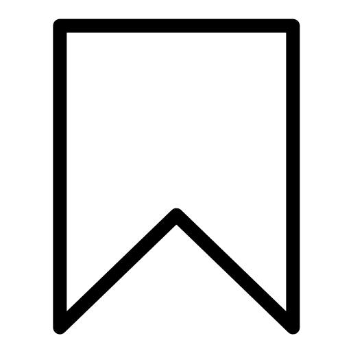 Bookmark white save tools icon